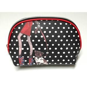 IZak NYC Leather Makeup Bag